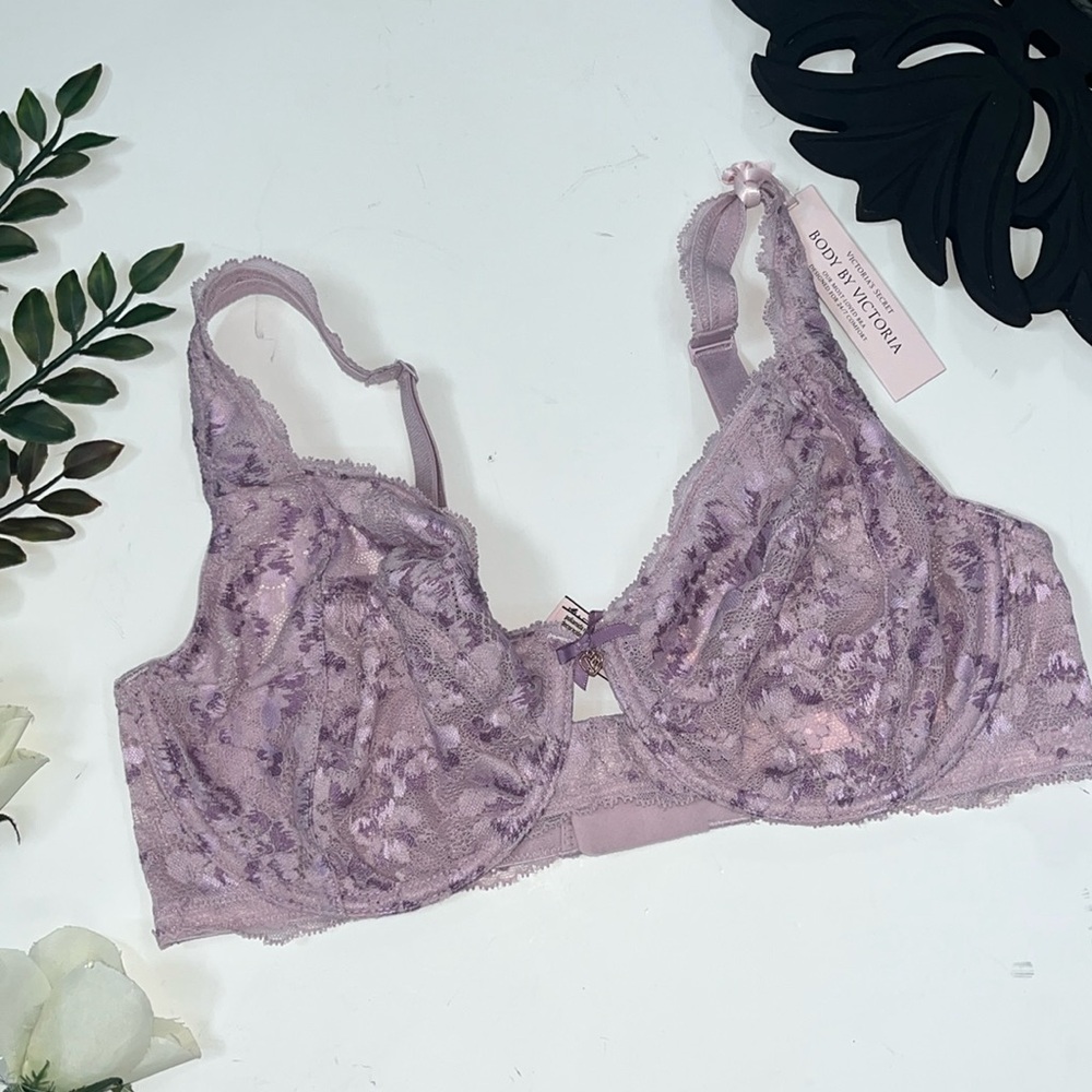 NWT Body By Victoria Unlined Demi Bra size 36 DD